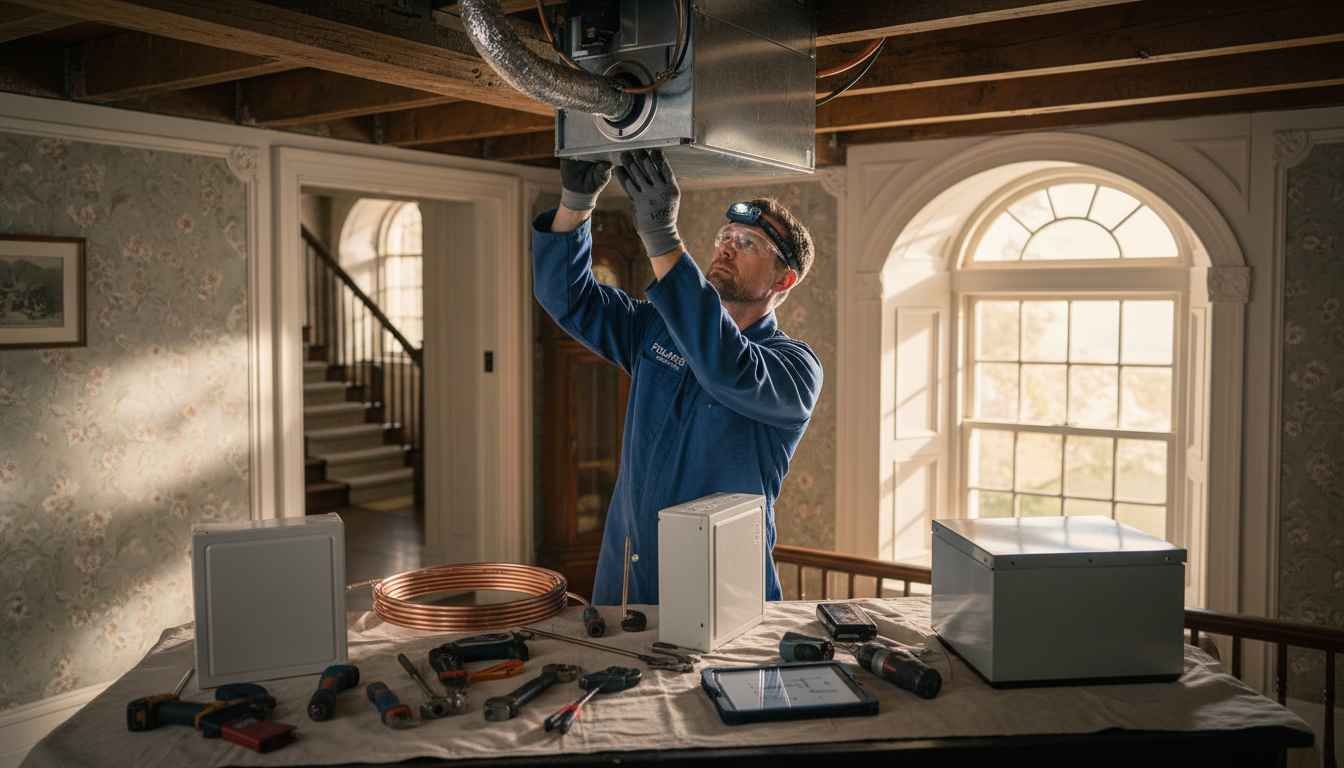 adding hvac to old house